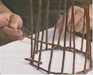 Kuvassa havainnollistetaan kuinka punontaa  jatketaan ensimmäisen pajunoksan loputtua